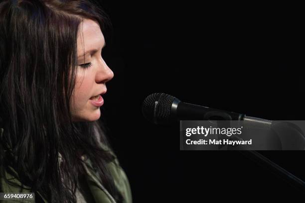 Musician K.Flay performs during an EndSession hosted by 107.7 The End in studio on March 28, 2017 in Seattle, Washington.