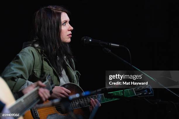 Musician K.Flay performs during an EndSession hosted by 107.7 The End in studio on March 28, 2017 in Seattle, Washington.