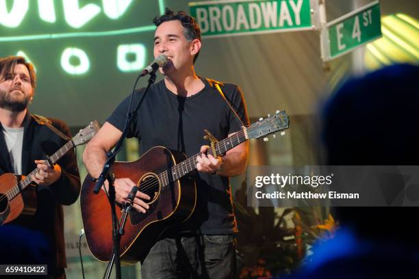 Musician Joshua Radin attends Build Series to discuss "The Fall" at Build Studio on March 28, 2017 in New York City.