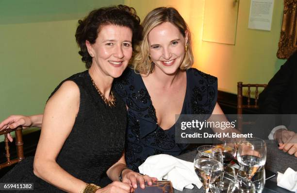 Melanie Clore and Ottilie Windsor attend the Portrait Gala 2017 sponsored by William & Son at the National Portrait Gallery on March 28, 2017 in...