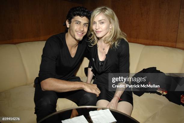 Jesus Luz and Madonna attend Andre Balazs’s Preview of The Boom Boom Room at The Standard on September 12, 2009 in New York City.