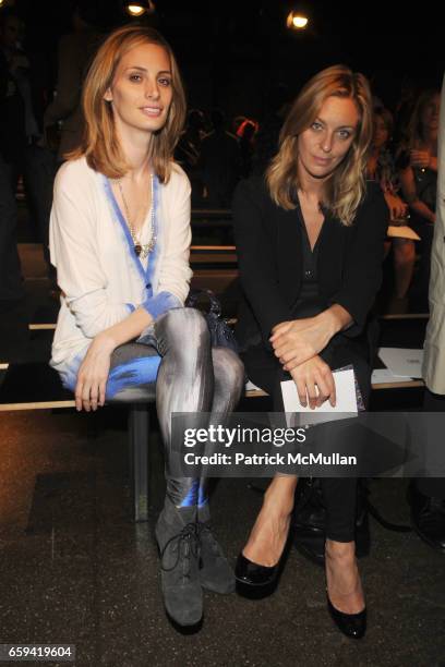 Lauren Santo Domingo and Jessica Diehl attend RICHARD CHAI Spring 2010 Collection at Cedar Lake on September 12, 2009 in New York City.