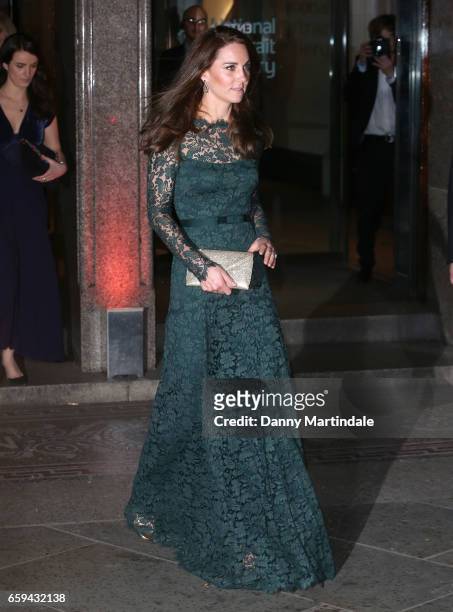 Catherine, Duchess of Cambridge attends the National Portrait Gallery on March 28, 2017 in London, England.
