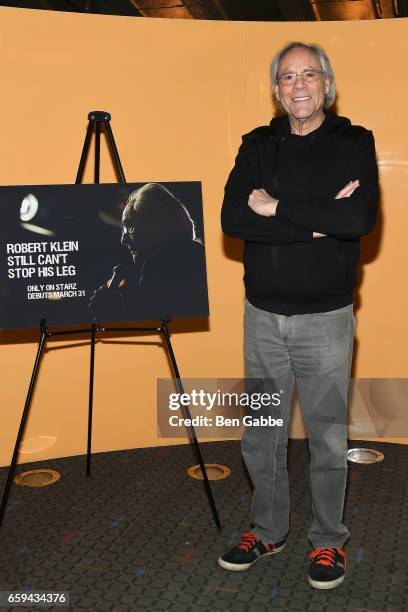 Comedian Robert Klein attends the "Robert Klein Still Can't Stop His Leg" Special Screening at SVA Theater on March 28, 2017 in New York City.