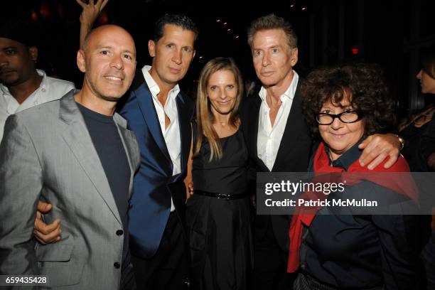 David Kuhn, Stefano Tonchi, Sandra Brant, Calvin Klein and Ingrid Sischy attend The New York Times T MAGAZINE 5th Anniversary Party at Boom Boom Room...