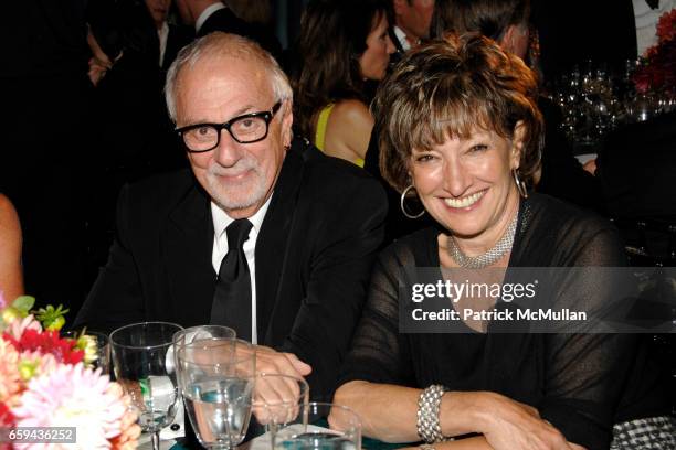 Fred Spector and Rina Anoussi attend GEORGIA O'KEEFFE "ABSTRACTION" - Opening Reception and Dinner at The Whitney Museum on September 16, 2009 in New...