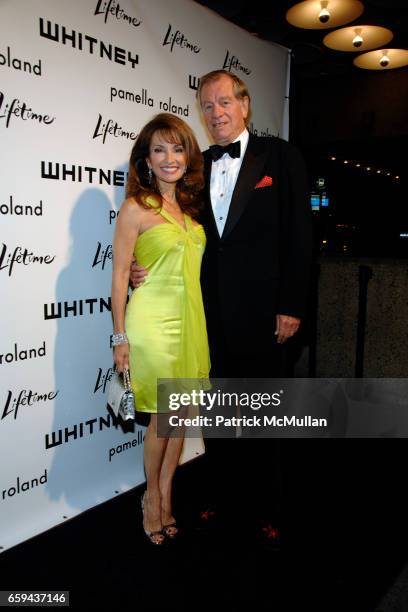 Susan Lucci and Helmut Huber attend GEORGIA O'KEEFFE "ABSTRACTION" - Opening Reception and Dinner at The Whitney Museum on September 16, 2009 in New...