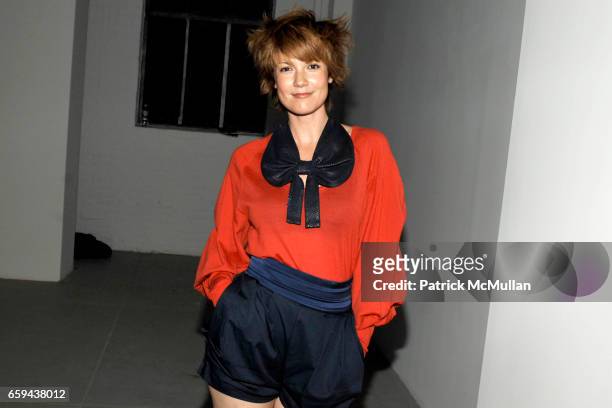 Zoe McLellan attends TIMO WEILAND Spring /Summer 2010 Presentation at X Initiative on September 16, 2009 in New York City.