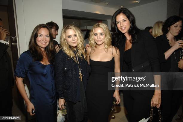 Casey Rodgers, Mary-Kate Olsen, Ashley Olsen and Sunni Spencer attend BERGDORF GOODMAN host Mary-Kate Olsen and Ashley Olsen for THE ROW Spring 2010...