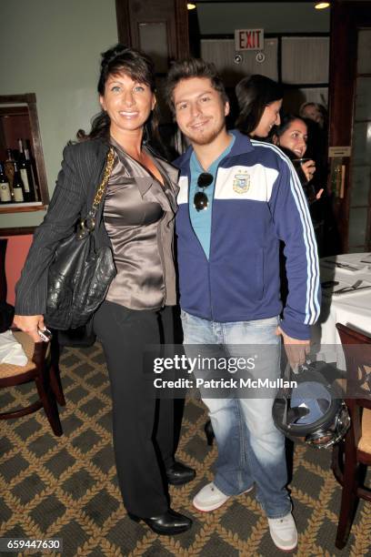 Serafina Fiore and Matthew Isaacs attend RON GALELLA Book Party for "VIVA L'ITALIA" Hosted by PATRICK MCMULLAN at Pasta Bar at Ancora on September...