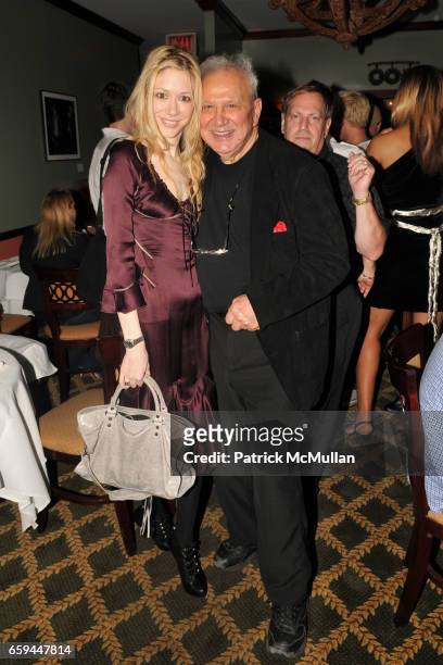 Melissa Berkelhammer and Ron Galella attend RON GALELLA Book Party for "VIVA L'ITALIA" Hosted by PATRICK MCMULLAN at Pasta Bar at Ancora on September...