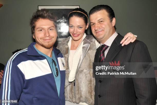 Matthew Isaacs, Lindsey Brown and Elio Albanese attend RON GALELLA Book Party for "VIVA L'ITALIA" Hosted by PATRICK MCMULLAN at Pasta Bar at Ancora...