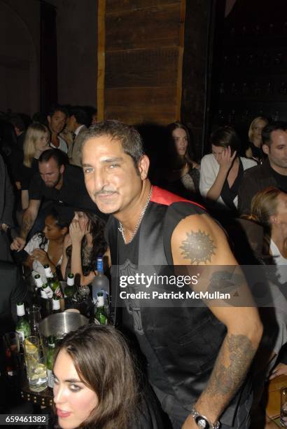 Tallulah Harlech and Nur Khan attend DeLeon Presents Nur Khan's Three Year Anniversary of Rose Bar at Gramercy Park Hotel on September 10, 2009 in...