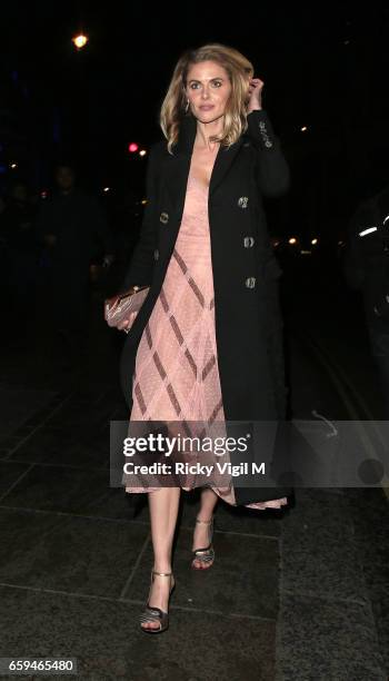 Donna Air leaving The Portrait Gala 2017 fundraising dinner held at National Portrait Gallery on March 28, 2017 in London, England.