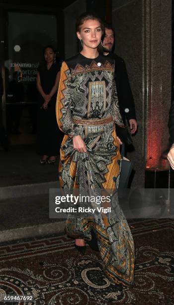 Arizona Muse leaving The Portrait Gala 2017 - fundraising dinner held at National Portrait Gallery on March 28, 2017 in London, England.