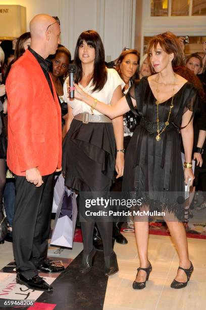 Robert Verdi, Allison Burton-Parker and Merle Ginsberg attend Bergdorf Goodman Celebrates Fashion's Night Out at Bergdorf Goodman on September 10,...