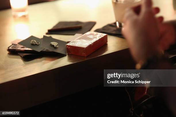 Hestia Cigarettes being served at the Sugar East Grand Opening on March 28, 2017 in New York City.