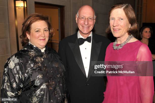 Elizabeth Easton, Peter Wolff and Edith de Montebello attend The FRICK COLLECTION AUTUMN DINNER Honoring PHILIPPE DE MONTEBELLO at The Frick...
