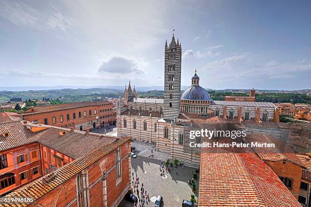 santa maria assunta cathedral, siena, tuscany - palermo sicily fotografías e imágenes de stock