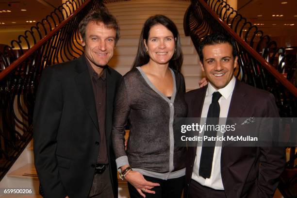 Greenwich, Connecticut. Mats Wilander, Sonya Wilander and Amedeo Scognamiglio attend FARAONE MENNELLA at Richards of Greenwich for DebRA Bracelet...