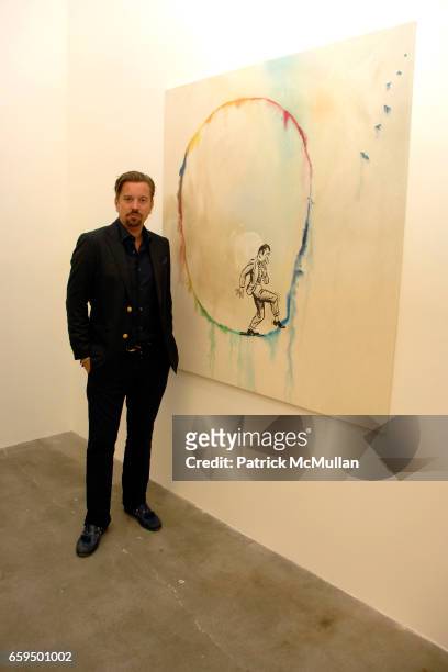 Friedrich Kunath attends Blum & Poe - Inaugural Preview and 15 Anniversary at Blum & Poe Gallery on October 2, 2009 in Los Angeles, California.