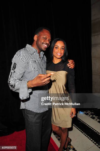 Bob Celestine and Claudette Ortiz attend NE-YO's 30th Birthday Party hosted by MARY J BLIGE at Cipriani 42nd Street on October 17, 2009 in New York.