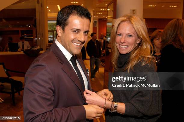 Greenwich, Connecticut. Amedeo Scognamiglio and Karen Misisco attend FARAONE MENNELLA at Richards of Greenwich for DebRA Bracelet Unveiling at...