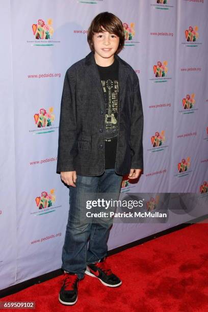 Jonah Bobo attends Elizabeth Glaser Pediatric AIDS Foundation "Kids for Kids Carnival" at Industria Superstudio on October 24, 2009 in New York City.