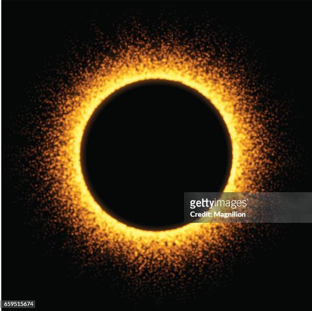 ilustrações, clipart, desenhos animados e ícones de círculo de fogo - eclipse solar