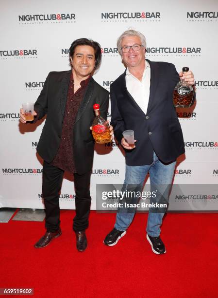 Comedians Alex Reymundo and Ron White attend day two of the 32nd annual Nightclub & Bar Convention and Trade Show on March 28, 2017 in Las Vegas,...