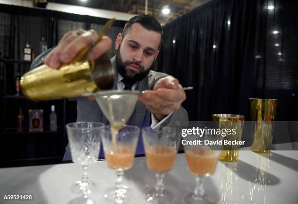 David Martinez competes on day two of the 32nd annual Nightclub & Bar Convention and Trade Show on March 28, 2017 in Las Vegas, Nevada.