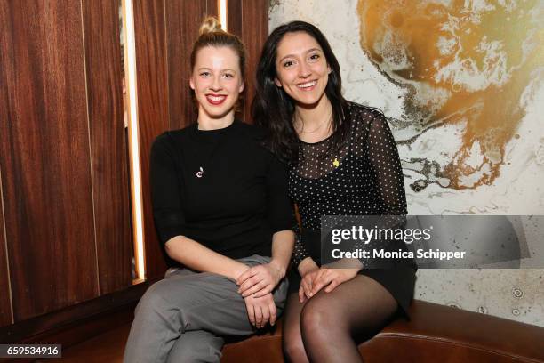 Concept and design developers, Sugar East Eliza Liepina and Laura Mueller-Soppart attend the Sugar East Grand Opening on March 28, 2017 in New York...