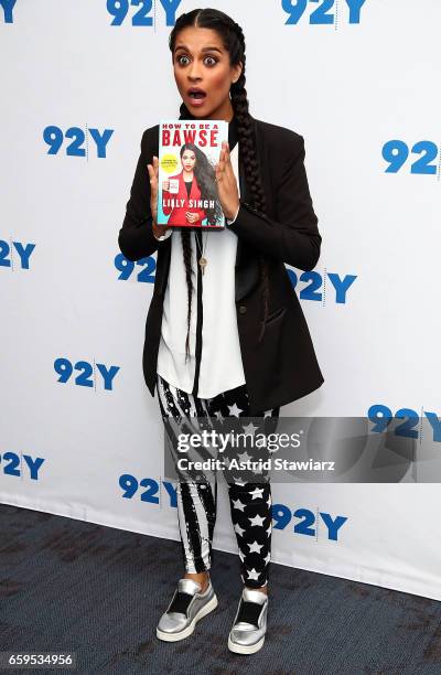 YouTube personality Lilly Singh attends the 92Y event Lilly Singh: How To Be A Bawse at Kaufman Concert Hall on March 28, 2017 in New York City.