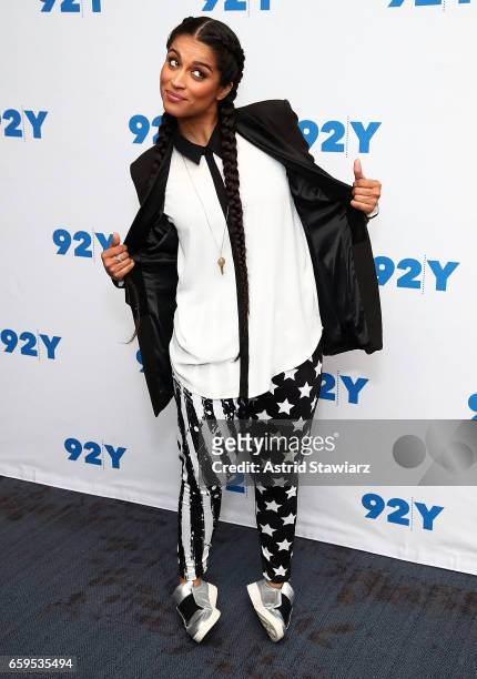 YouTube personality Lilly Singh attends the 92Y event Lilly Singh: How To Be A Bawse at Kaufman Concert Hall on March 28, 2017 in New York City.