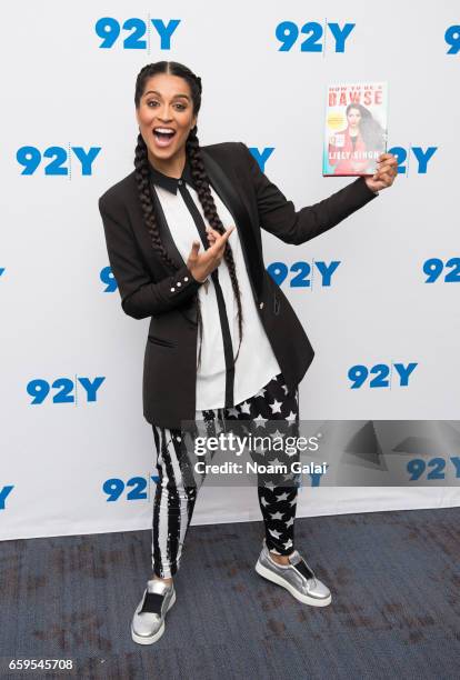 YouTuber Lilly Singh visits 92nd Street Y to discuss her book 'Lilly Singh: How To Be A Bawse' at Kaufmann Concert Hall on March 28, 2017 in New York...