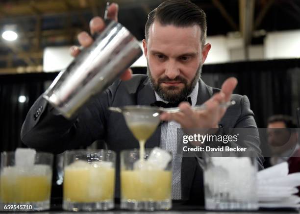 David Martinez competes on day two of the 32nd annual Nightclub & Bar Convention and Trade Show on March 28, 2017 in Las Vegas, Nevada.