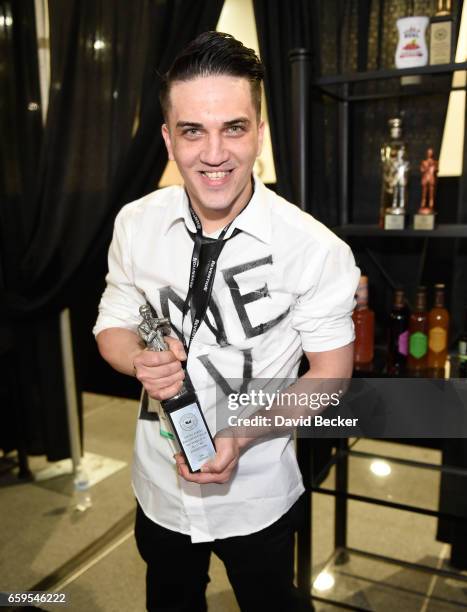 Bartender Luis Ortiz on day two of the 32nd annual Nightclub & Bar Convention and Trade Show on March 28, 2017 in Las Vegas, Nevada.