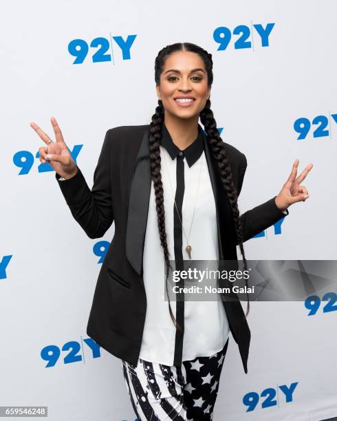 YouTuber Lilly Singh visits 92nd Street Y to discuss her book 'Lilly Singh: How To Be A Bawse' at Kaufmann Concert Hall on March 28, 2017 in New York...