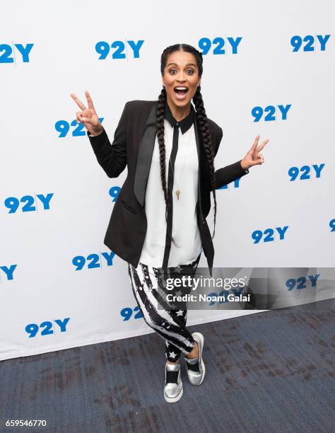 YouTuber Lilly Singh visits 92nd Street Y to discuss her book 'Lilly Singh: How To Be A Bawse' at Kaufmann Concert Hall on March 28, 2017 in New York...