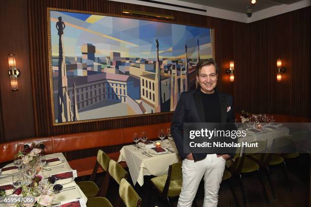 Publisher at WSJ Anthony Cenname attends the Oliver Peoples Pour Berluti Launch Celebration at Sant Ambroeus SoHo on March 28, 2017 in New York City.