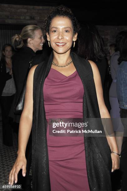 Mariane Pearl attends MARIANE PEARL hosts a private event for Documentary Film "RESILIENT" Supported by GUCCI at Bowery Hotel on October 8, 2009 in...