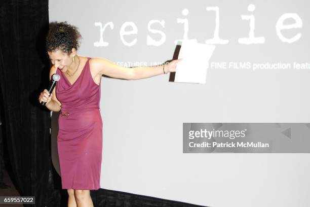 Mariane Pearl attends MARIANE PEARL hosts a private event for Documentary Film "RESILIENT" Supported by GUCCI at Bowery Hotel on October 8, 2009 in...