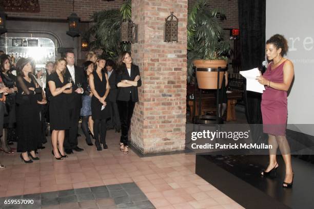 Mariane Pearl attends MARIANE PEARL hosts a private event for Documentary Film "RESILIENT" Supported by GUCCI at Bowery Hotel on October 8, 2009 in...