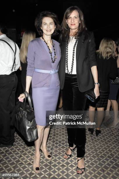 Dayle Haddon and Daniella Vitale attend MARIANE PEARL hosts a private event for Documentary Film "RESILIENT" Supported by GUCCI at Bowery Hotel on...