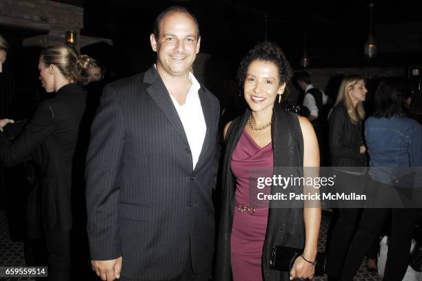 Matthew D'Arrigo and Mariane Pearl attend MARIANE PEARL hosts a private event for Documentary Film "RESILIENT" Supported by GUCCI at Bowery Hotel on...