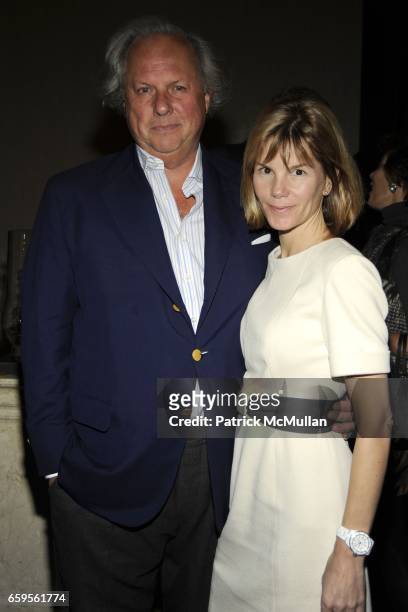 Graydon Carter and Anna Scott Carter attend Gwyneth Paltrow and VBH's Bruce Hoeksema Host Cocktail Party for Valentino: The Last Emperor at VBH on...