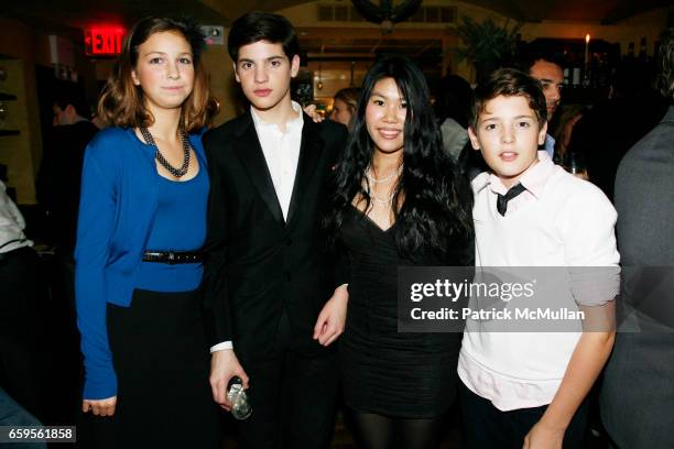 Allegra Brant, Peter Brant II, Gia de Lorenzo and Harry Brant attend INTERVIEW hosts URS FISCHER New Museum After Party at Civetta on October 27,...