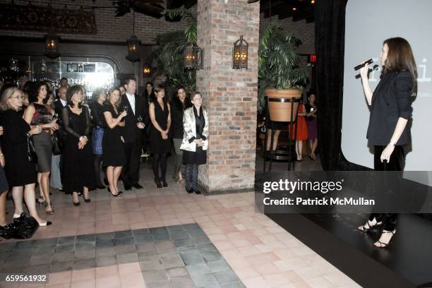 Daniella Vitale attends MARIANE PEARL hosts a private event for Documentary Film "RESILIENT" Supported by GUCCI at Bowery Hotel on October 8, 2009 in...