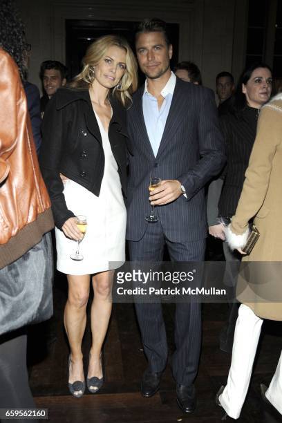 Lori Baker and Berthil Espegren attend Gwyneth Paltrow and VBH's Bruce Hoeksema Host Cocktail Party for Valentino: The Last Emperor at VBH on October...