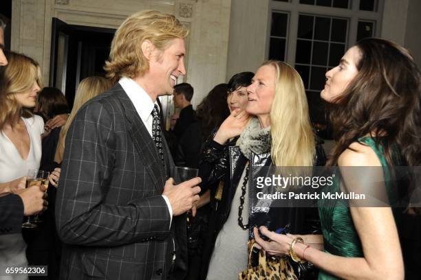 Bruce Hoeksema, Gigi Mortiner and Jennifer Creel attend Gwyneth Paltrow and VBH's Bruce Hoeksema Host Cocktail Party for Valentino: The Last Emperor...